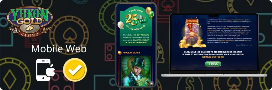 yukon gold casino mobile web