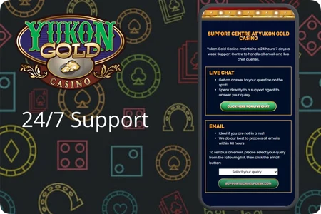 yukon gold casino customer support