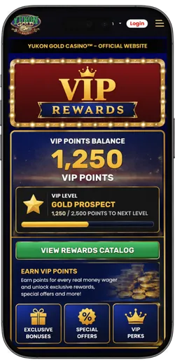 Yukon Gold VIP Points Balance