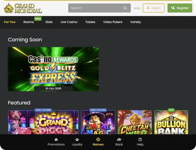 grand mondial main page